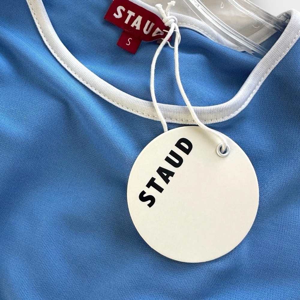 STAUD Piera Colorblock Cutout Dress - Picture 8 of 9